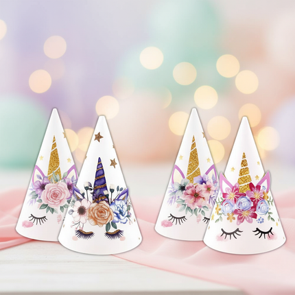 unicorn birthday party hats - lifestyle