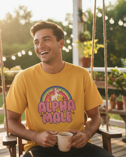 unicorn birthday party shirts - in-use