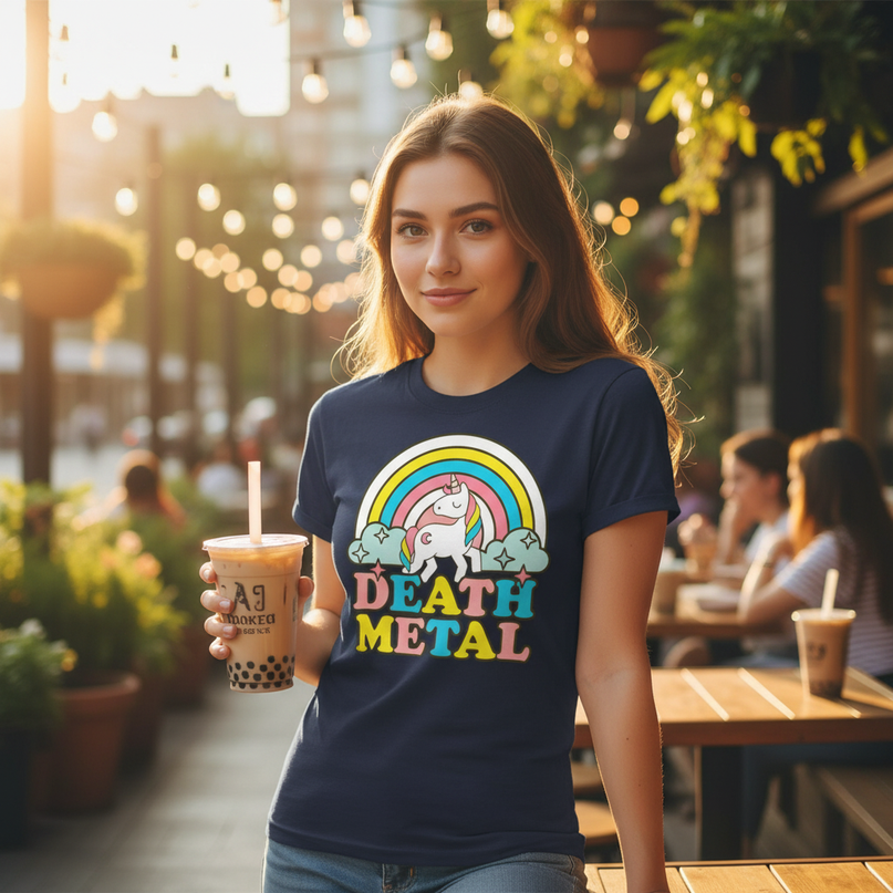 unicorn birthday shirt - in-use