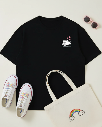 unicorn birthday squad shirts - flat-lay
