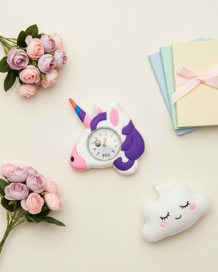 unicorn birthday watch - flat-lay