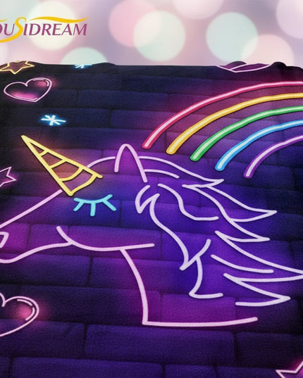 unicorn blanket adults - detail