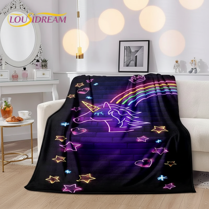 unicorn blanket adults - lifestyle