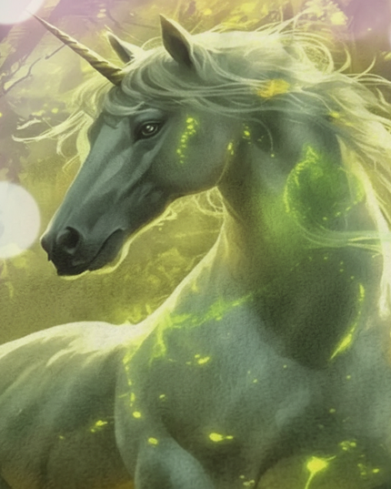 unicorn blanket bed - detail