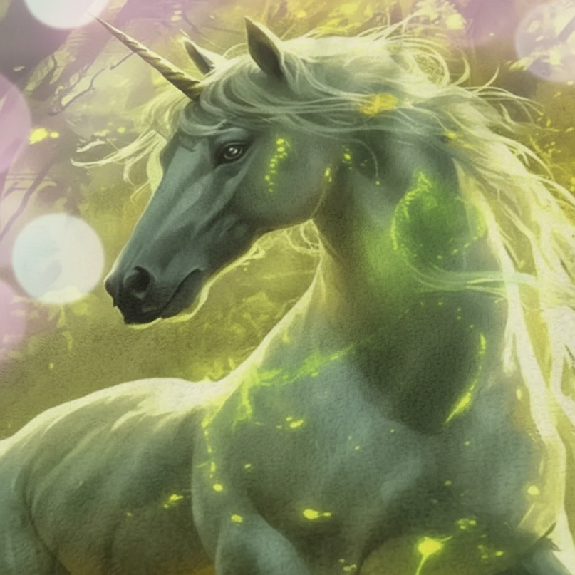 unicorn blanket bed - detail