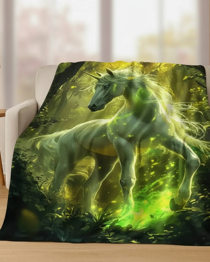 unicorn blanket bed - lifestyle