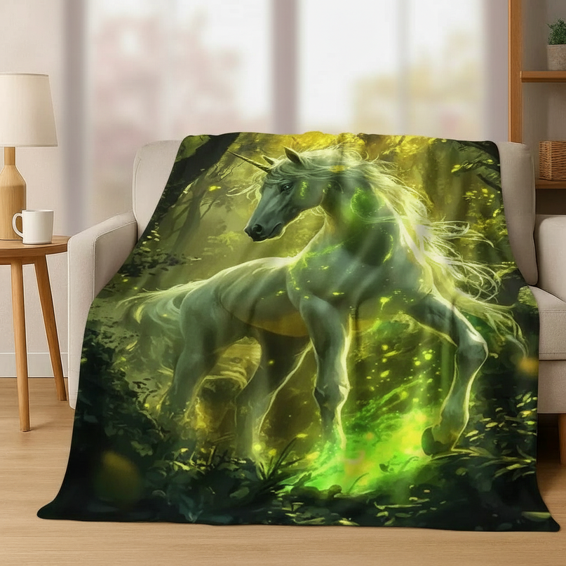 unicorn blanket bed - lifestyle