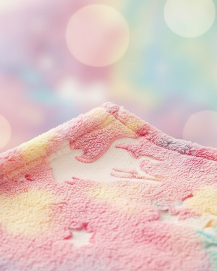 unicorn blanket boys - detail