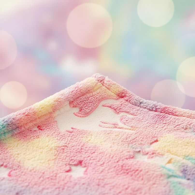 unicorn blanket boys - detail