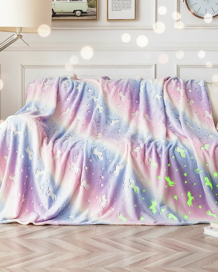 unicorn blanket car seat - lifestyle