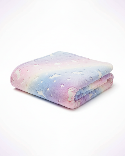 unicorn blanket car seat - white-bg