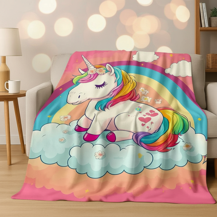 unicorn blanket couch - lifestyle