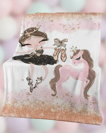unicorn blanket gift - detail