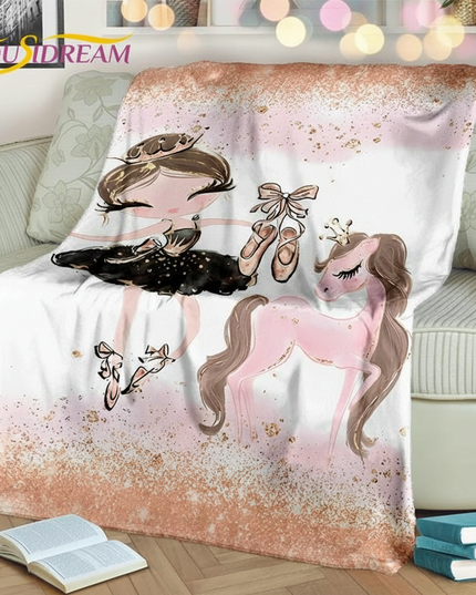 unicorn blanket gift - lifestyle