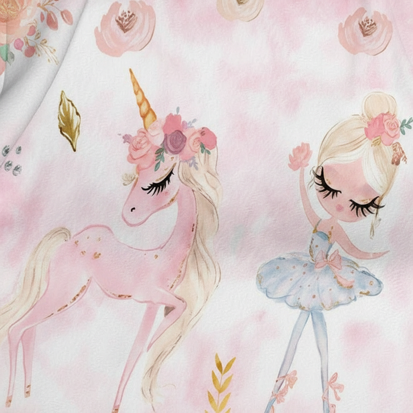 unicorn blanket kids - detail