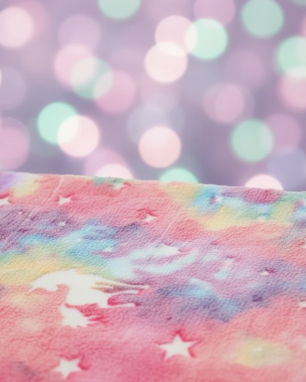 unicorn blanket stroller - detail