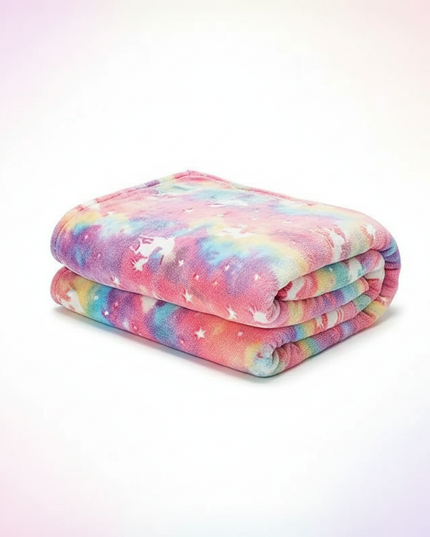 unicorn blanket stroller - white-bg