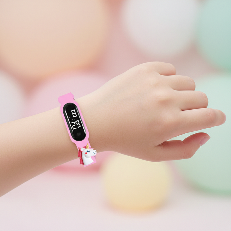 unicorn blush watch - in-use