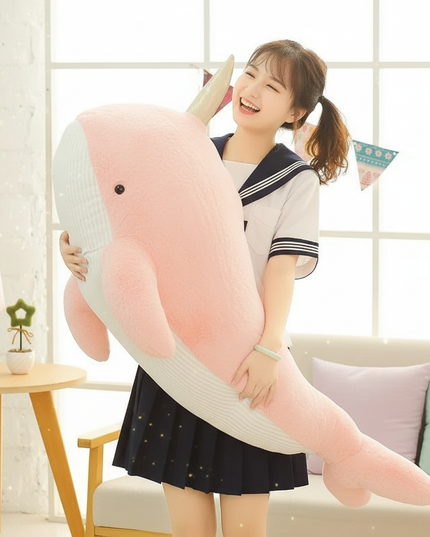 unicorn body pillow - in-use