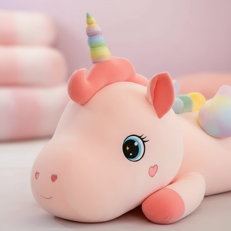unicorn body pillow plush - detail