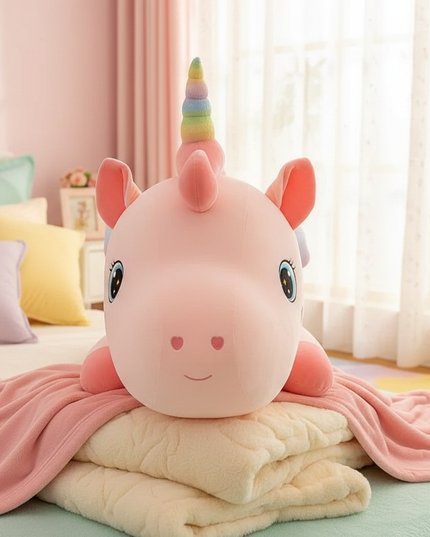 unicorn body pillow plush - lifestyle