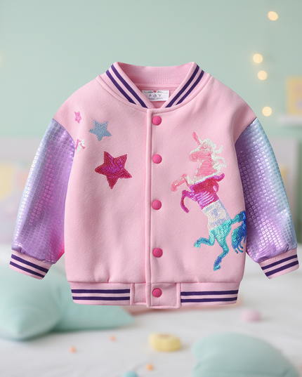 unicorn bomber jacket for girls - lifestyle