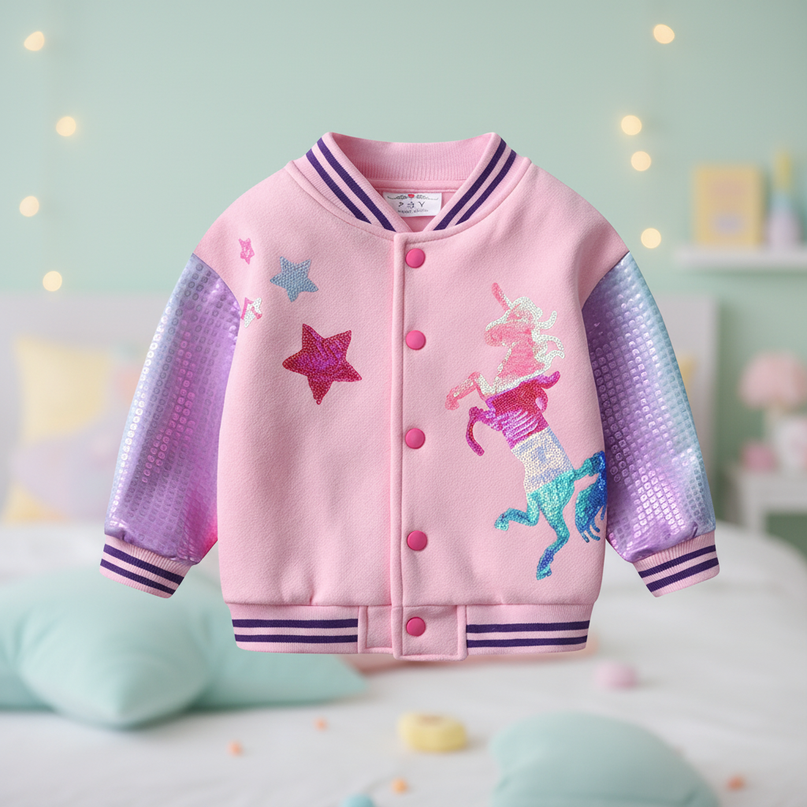 unicorn bomber jacket for girls - lifestyle