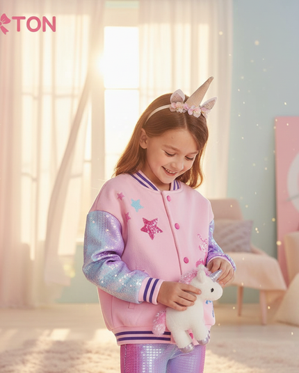 unicorn bomber jacket - in-use