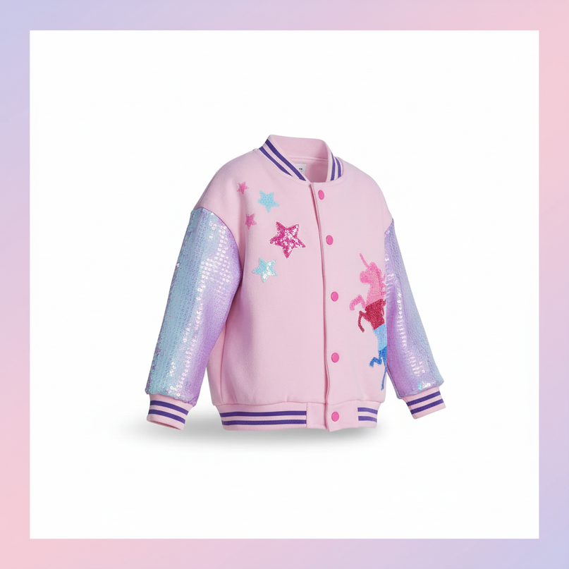 unicorn bomber jacket - white-bg