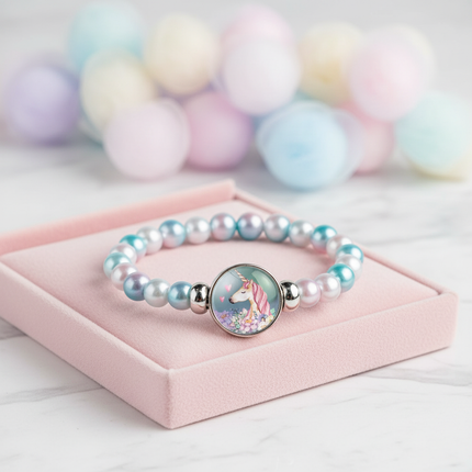 unicorn bracelet for daughter - lifestyle