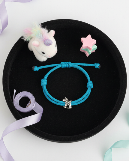 unicorn bracelet for girls - flat-lay