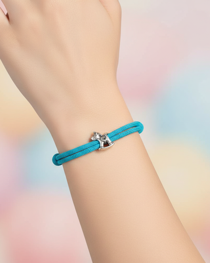 unicorn bracelet for girls - in-use