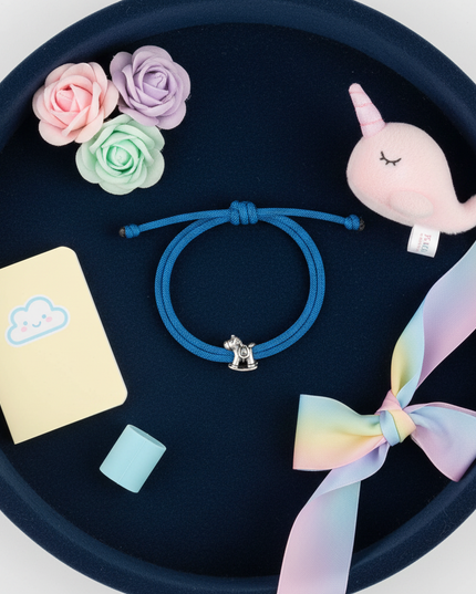 unicorn bracelet for kids - flat-lay