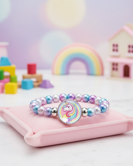 unicorn bracelet for little girl - lifestyle