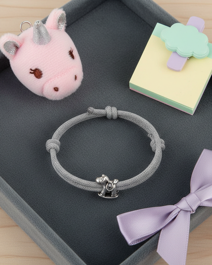 unicorn bracelet for teens - flat-lay