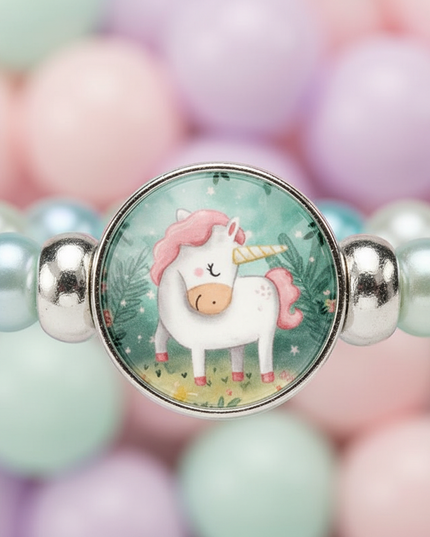 unicorn bracelet for toddler - detail