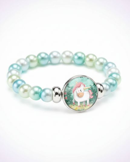 unicorn bracelet for toddler - white-bg