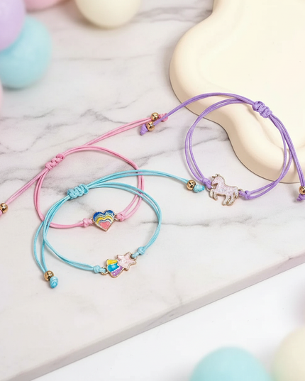 unicorn bracelet set - lifestyle