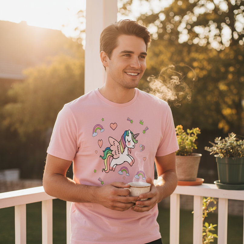 unicorn brother shirt - in-use