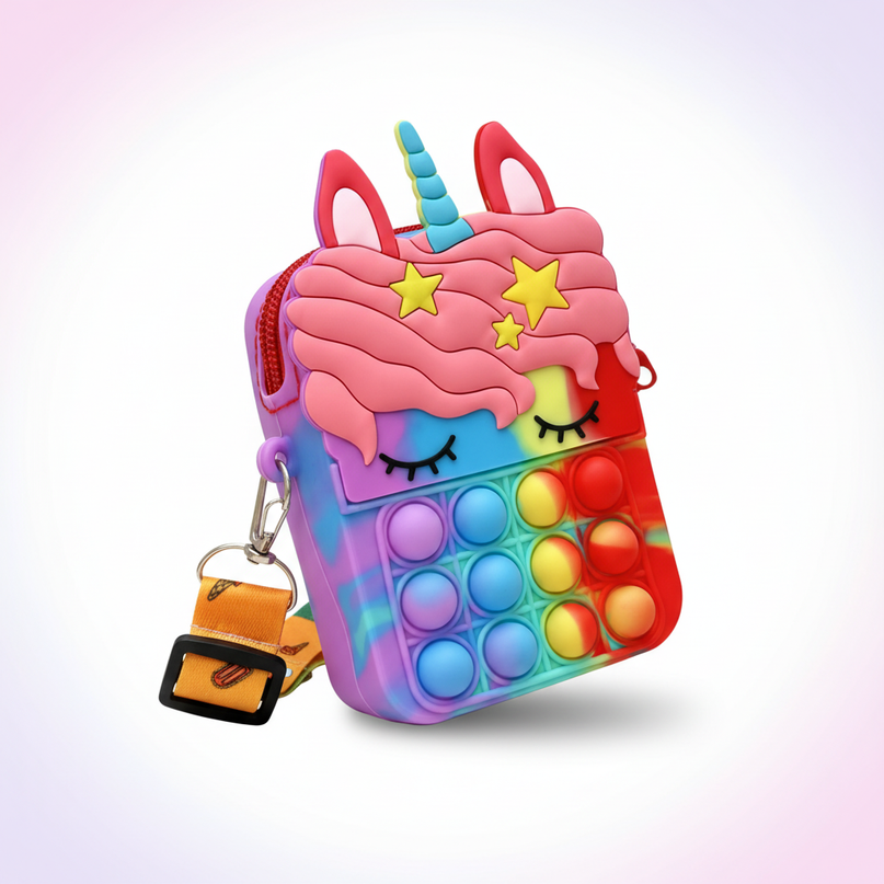 unicorn bubble purse - white-bg