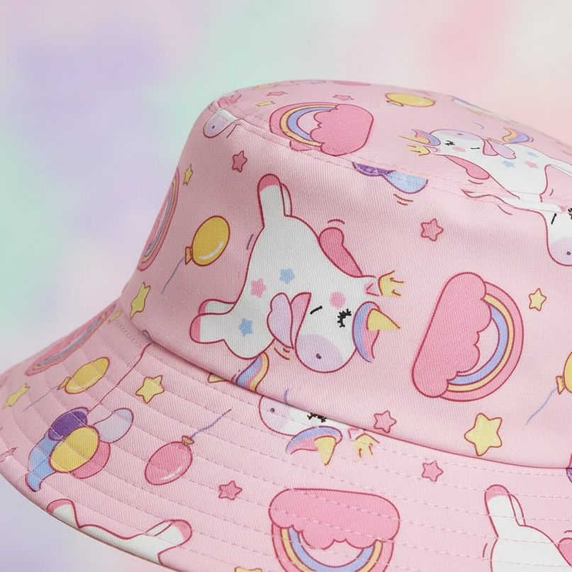 unicorn bucket hat - detail