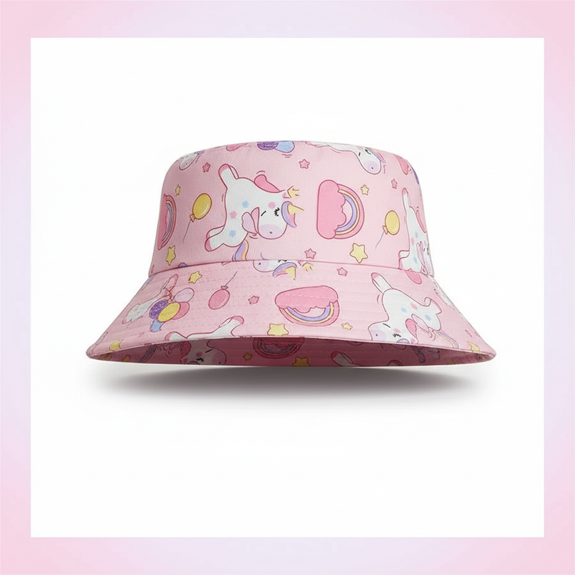 unicorn bucket hat - white-bg