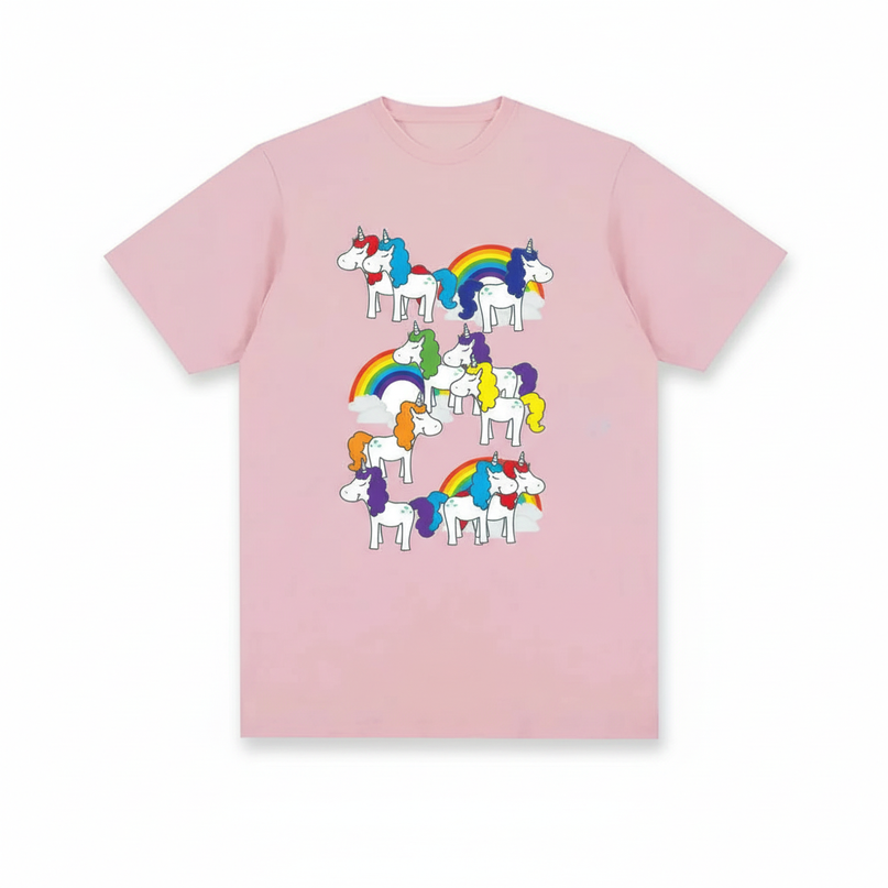 unicorn bunny shirt - white-bg