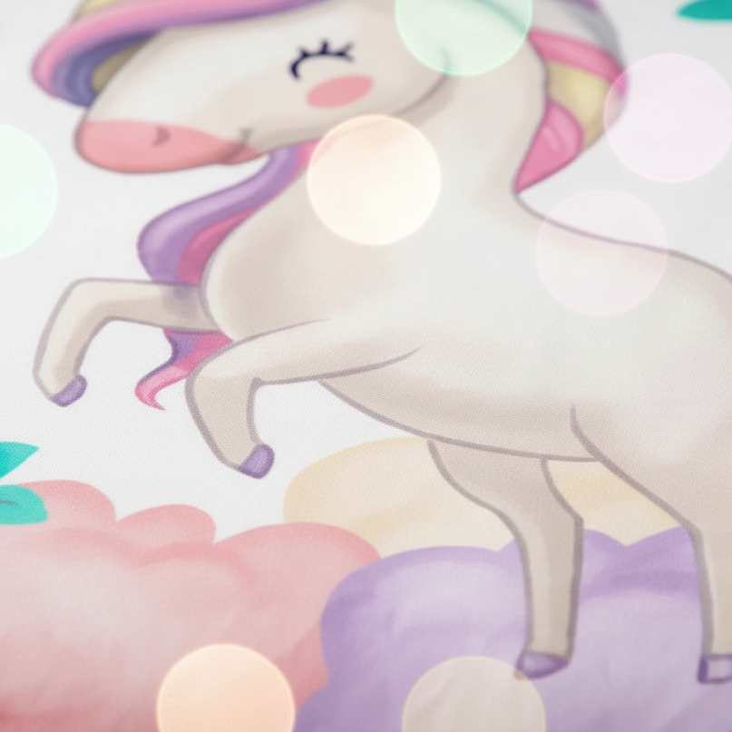 unicorn butterfly bedding - detail