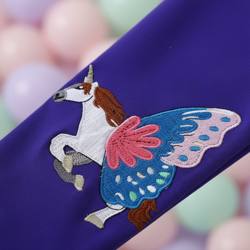 unicorn butterfly leggings - detail