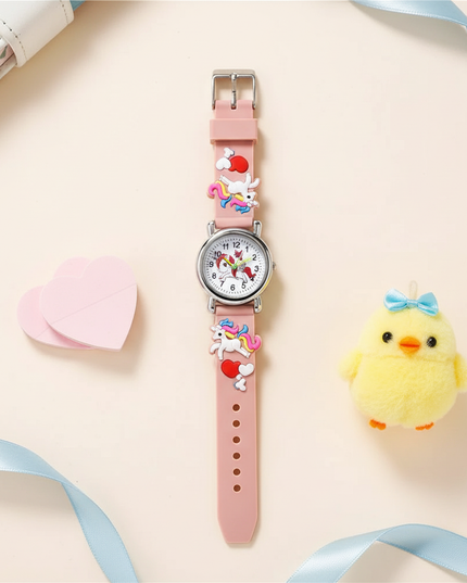 unicorn butterfly watch - flat-lay