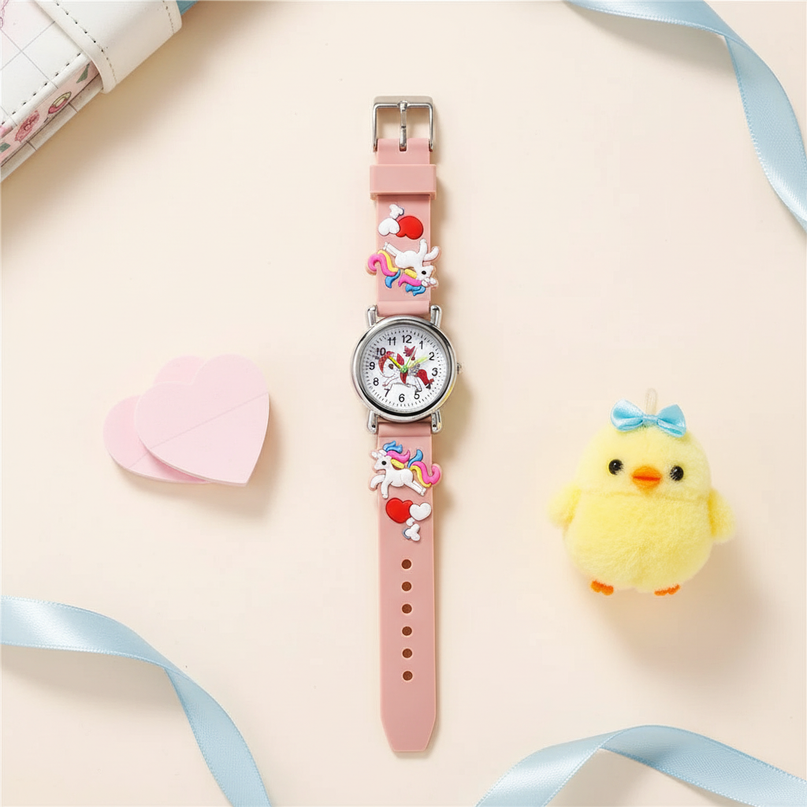 unicorn butterfly watch - flat-lay