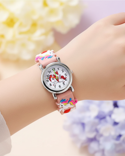 unicorn butterfly watch - in-use