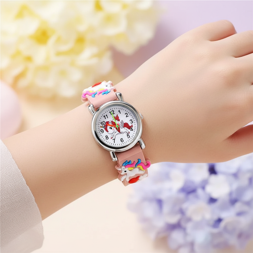 unicorn butterfly watch - in-use