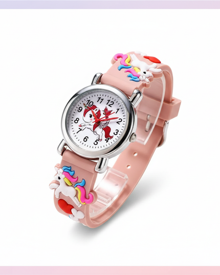 unicorn butterfly watch - white-bg